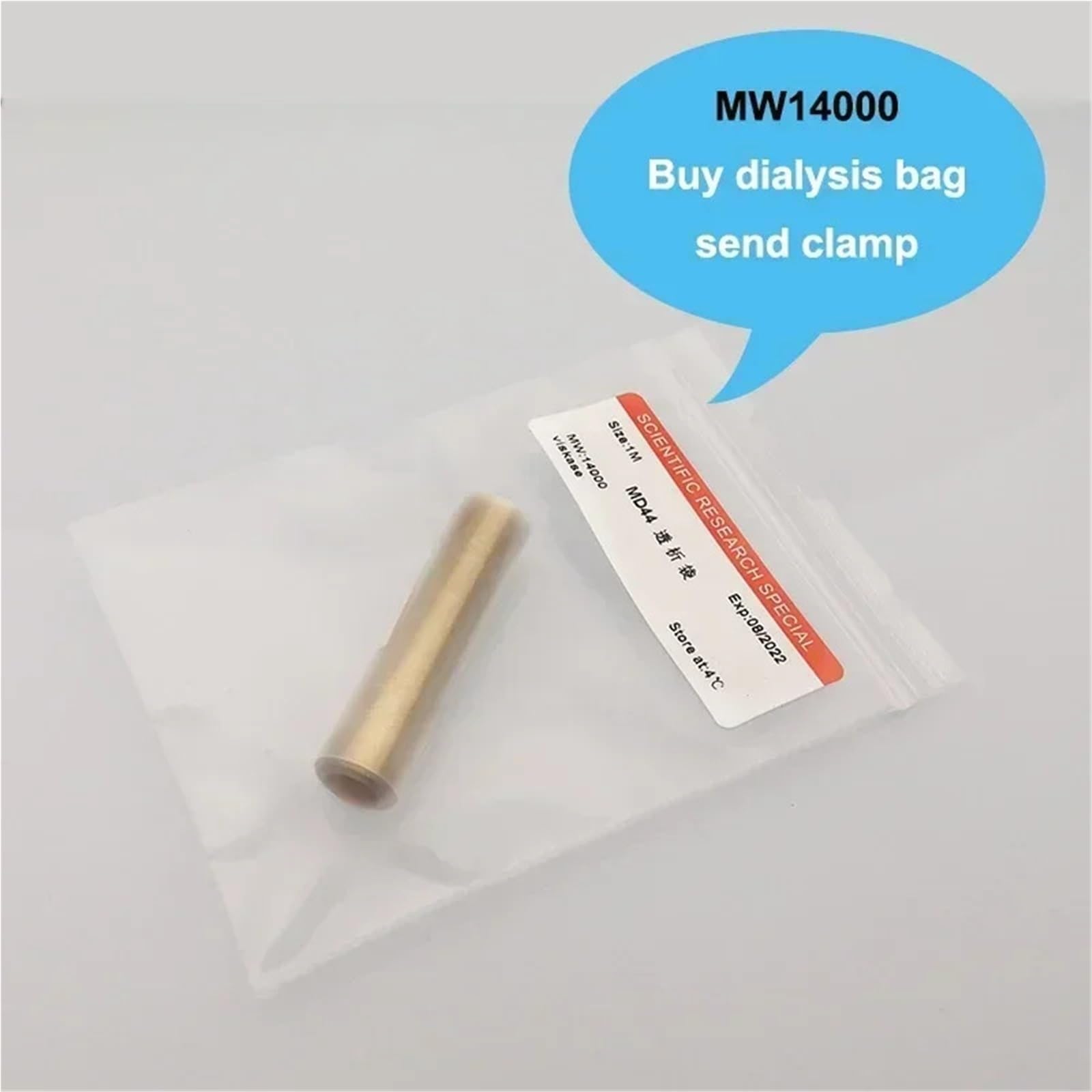1meter/5meters lab MW14000 Regenerated cellulose RC dialysis bag MD25/34/44/55/77mm for laboratory experiment | MW 14000 cutoff, RC membrane, 5 flat widths, 1 or 5 meters roll, lab experiment(MD25 5meters)