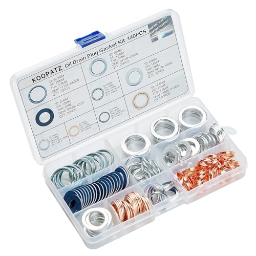 140PCS Oil Drain Plug Gasket Set