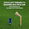 Amy Sport Golf Tees Step Down Plastic Unbreakable 50 Pack Reusable Bulk Professional Height Control Castle Tee for Practice