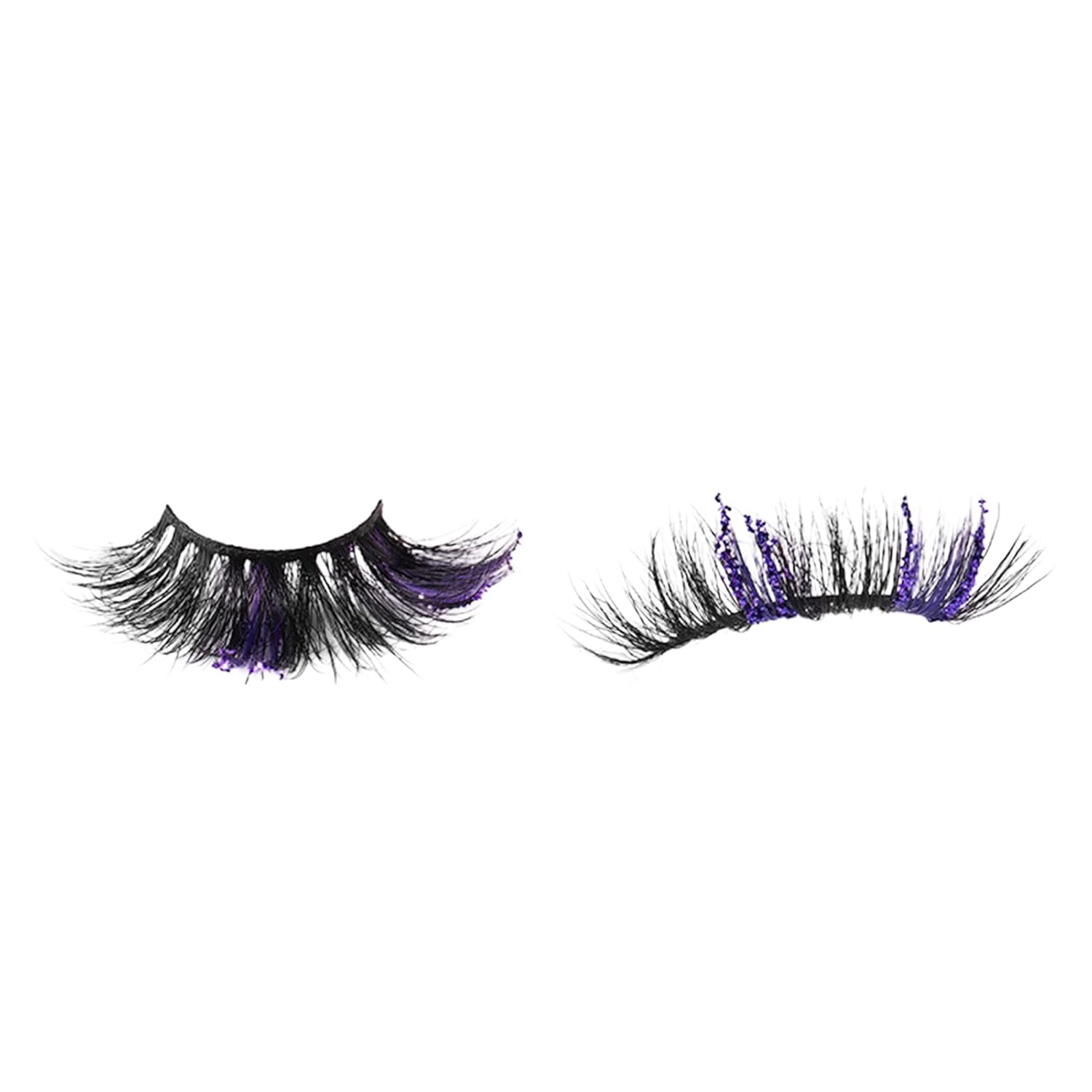 cdar Colored Lashes Color False Eyelashes Extensions 5D Festival Decoration Fake Eyelashes Purple