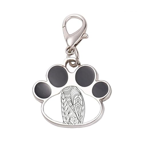 DIYthinker?Biggest Bird Paint Cold Art Deco Fashion Pet Tag Keychain Dog Cat ID