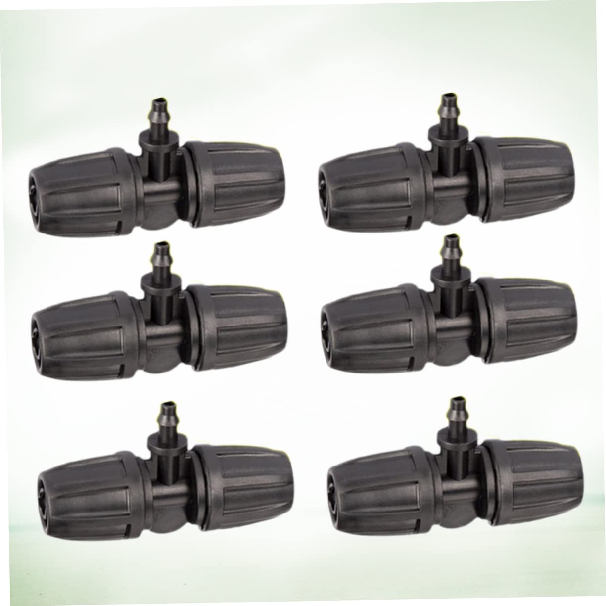ibasenice Raccord de Tuyau Jardinage 50 Pièces Plastique Noir 8/11 à 4/7 Connecteur Droit Facile à Installer pour Accessoires Plomberie