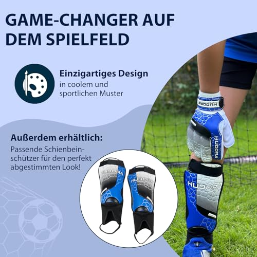 HUDORA Torwarthandschuhe - Gepolsterte Fußball Torwarthandschuhe für Kinder & Jugendliche in Größe S/M - Torwarthandschuhe mit… – Ansicht 5
