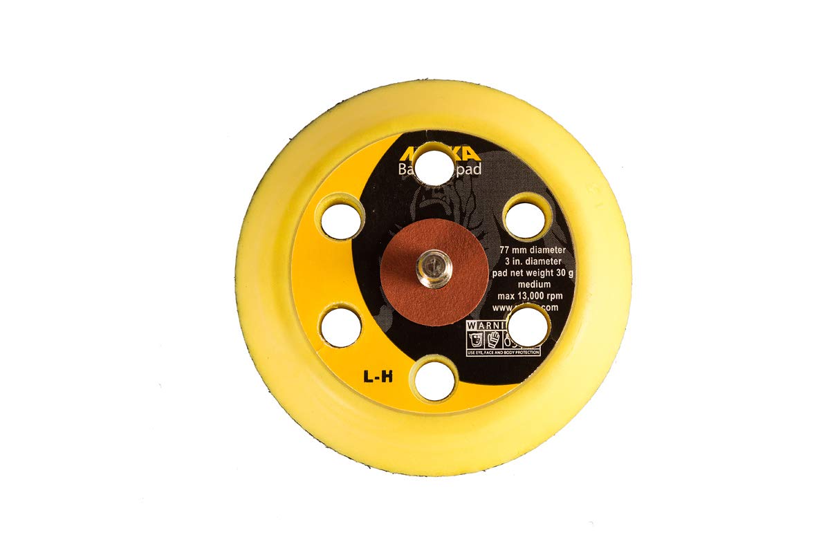 MIRKA 8294791211 Schleifteller 1/4 Zoll Grip 6L Medium, 77 mm, Bräunlich