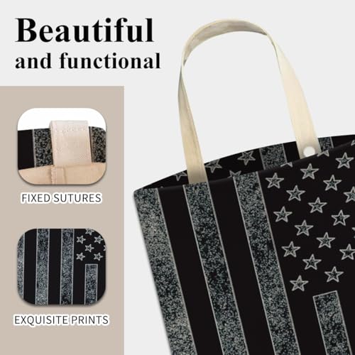 Image of Car Trash Can, Cute Car Trash Bag, Hanging Car Organizer and Storage Bag, Trash Bin for Car Accessories, Vehicle, Travelling, Camping Dark American Flag