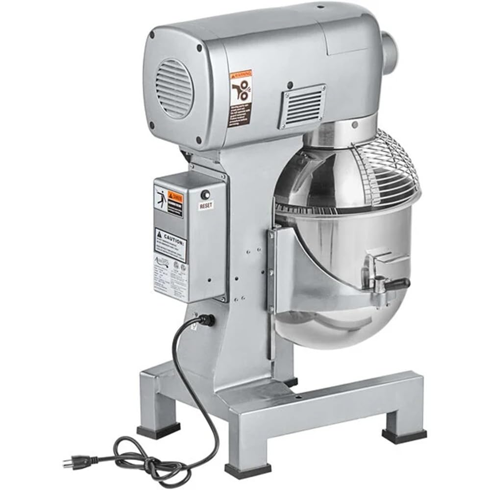 Avantco MX20WFB 20 Qt. Planetary Stand Mixer with Guard, Standard Accessories & Flexible Silicone Blade Scraper - 120V, 1 1/2 hp