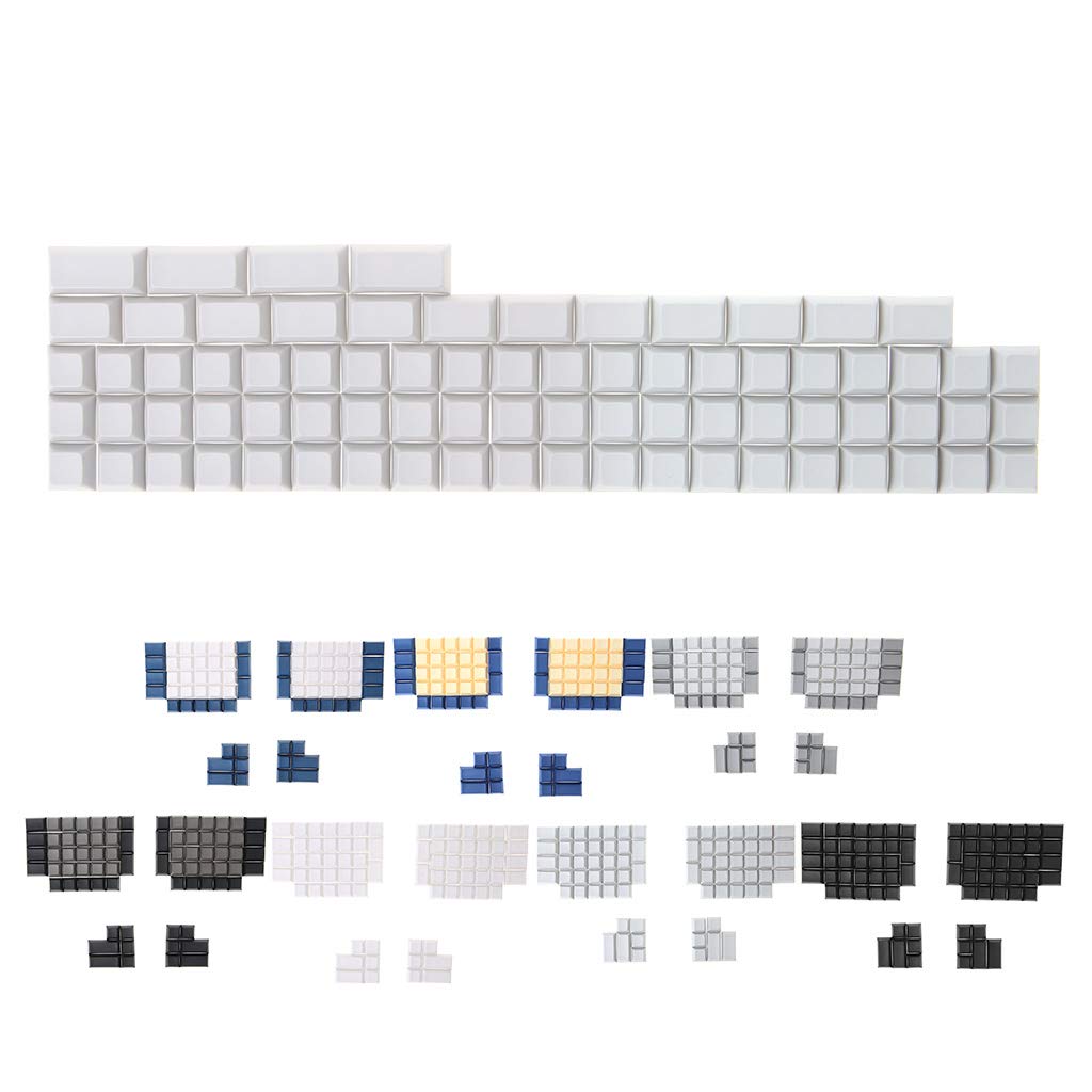 76 chiavi DSA PBT Ergodox vuote per tappi chiave, chiave meccanica unica senza incisione