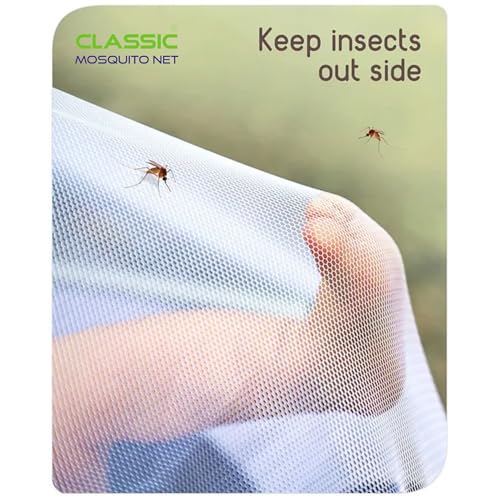 Image of Classic Mosquito Net for Baby Crib | 144cmX75cmX90cm Encrypted Toddler Crib Tent Full Cover Safety Net, Durable, Strong - Keep Baby Infant from Climbing Out, Falls and Mosquito Bites (White)