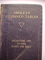SMOLEY'S COMBINED TABLES LOGARITHMS AND SQUARES SLOPES AND RISES B001L3QSDS Book Cover