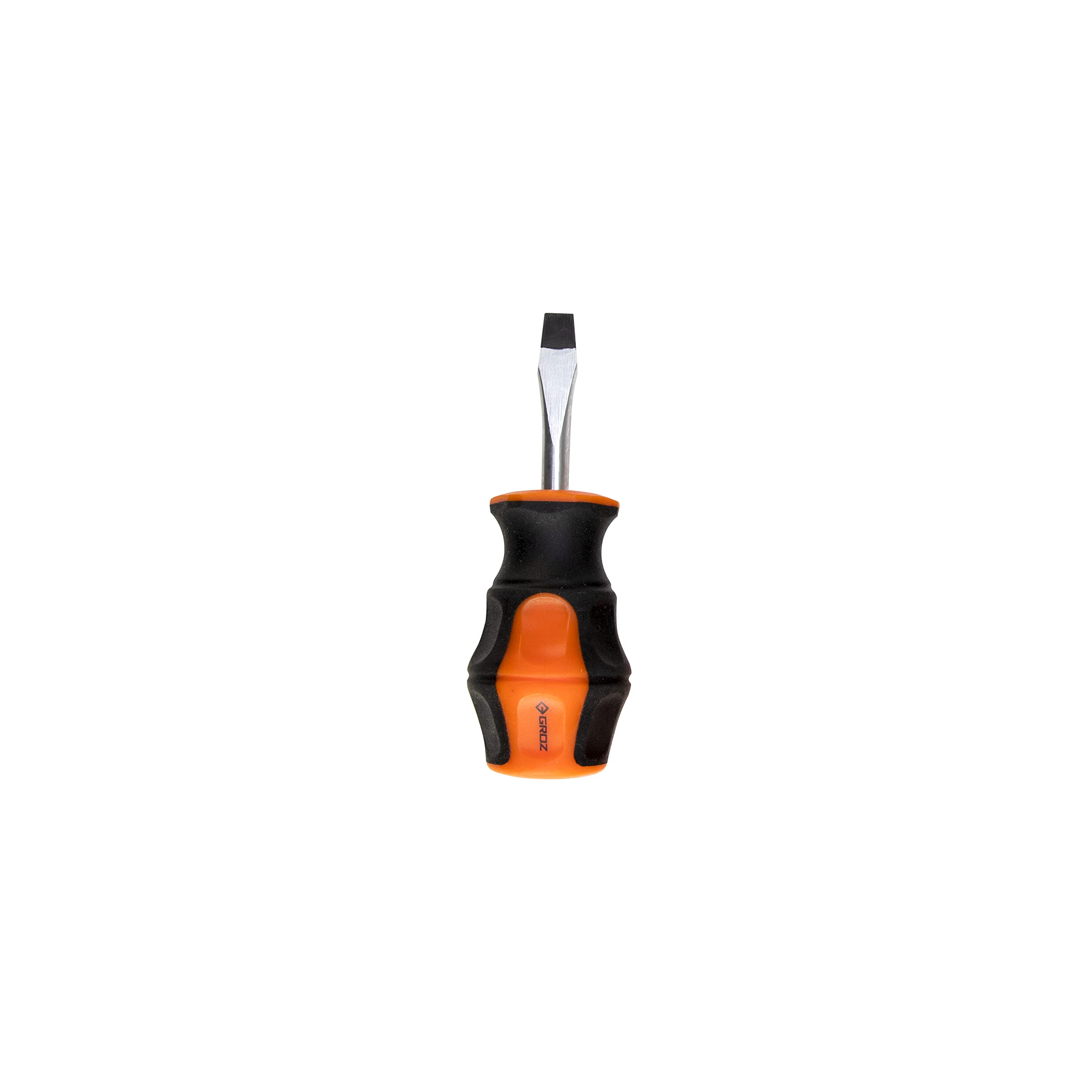 Flat-Head Stubby Screwdriver with Magnetic Tip, FL6.5 X 38mm | For Compact Confined Spaces | Cushion-Grip | Comfortable Grip | Screwdrivers for Home, Professional, DIY | SCDR/R/FL (FL6.5 X 38mm)