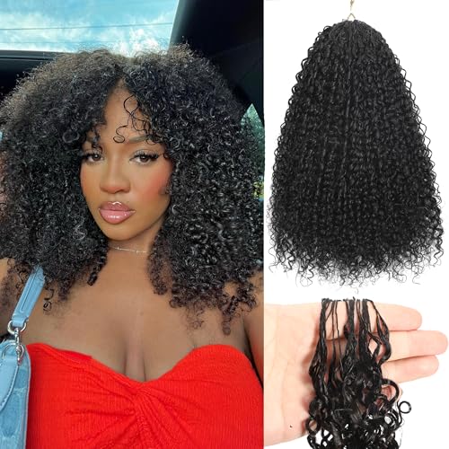 Afro Kinky Curly Knotless Pre-Separated Crochet...