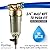 iSpring WSP-50 Reusable Whole House Spin Down Sediment Water Filter 50 Micron, 1" MNPT + 3/4" FNPT w/Push to Connect Fittings