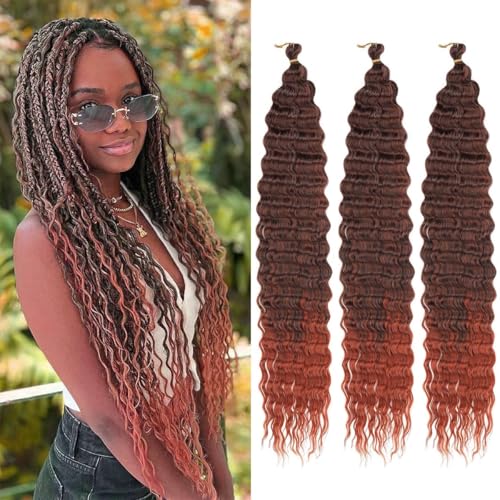 Mèches Ocean Wave 61 cm au crochet ondulées pour rayonner en soirée ou en vacances d'été