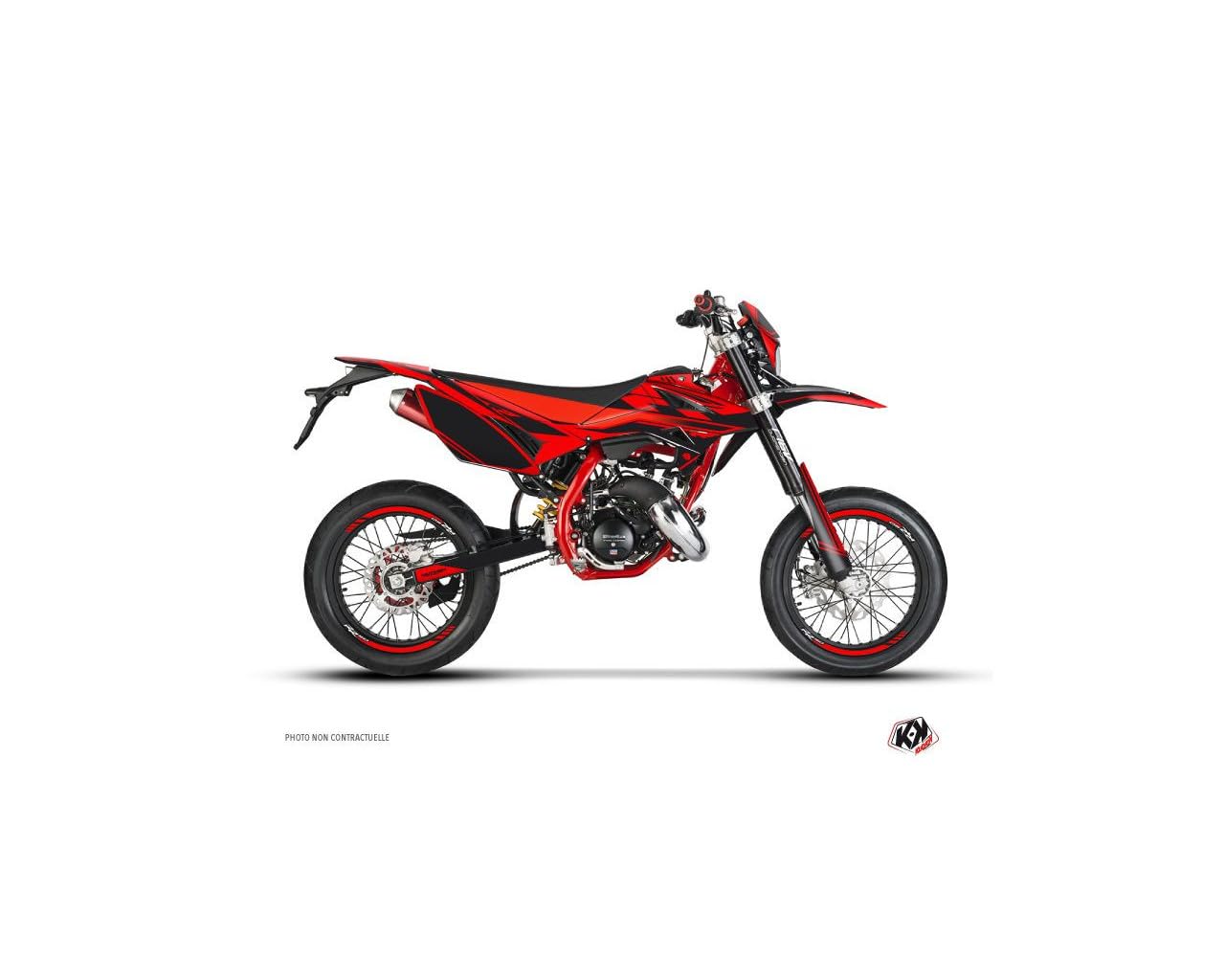 Kit Deco 50Cc Beta Rr 50 Kutvek Haute Résistance Rouge Noir