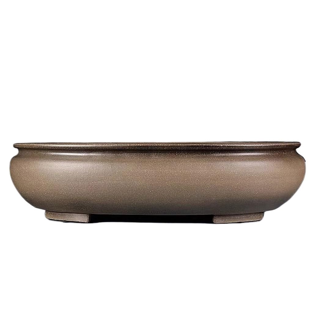 Gelasige One Color Flower Pots Plant Pots Purple Clay Flower Pots Handmade Large Oval Flower Pots Pine And Cypress Green Plant Pots 20In Outdoor Flower Pots