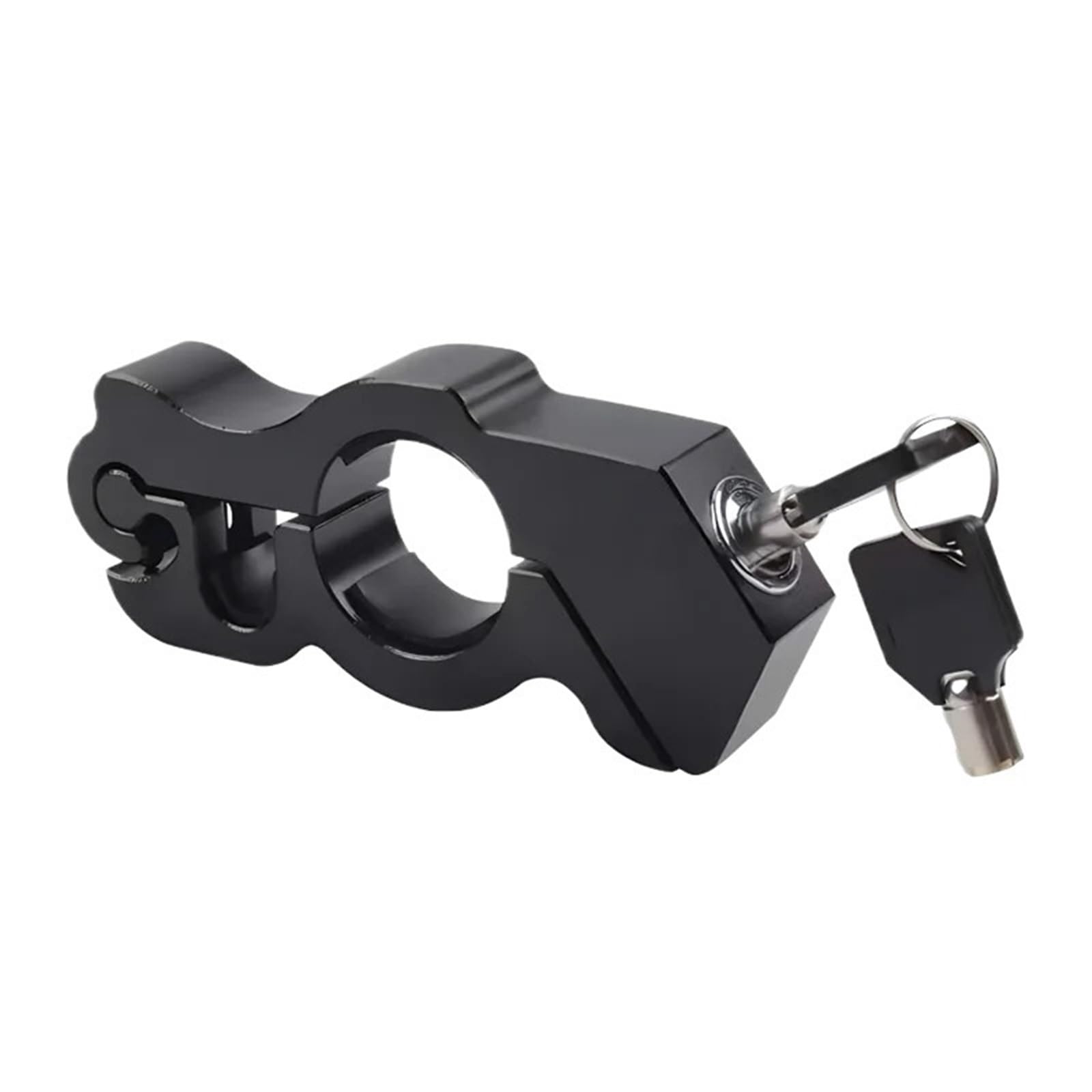 Motorcycle Handlebar Lock Motorcycle Handlebar Lock Handlebar Brake Handle Solid Lock Imitating Steal Lock Motorbike Lock Security(Black)