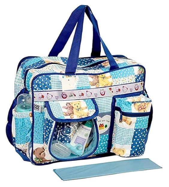 duggu kids Baby Diaper Nappy Changing Baby Diaper Bag/Baby Bag/Mummy Bag/Handbag Mama's Bag (Diaper Bag) (Light Blue, One Size) For Unisex Kids-picture-21