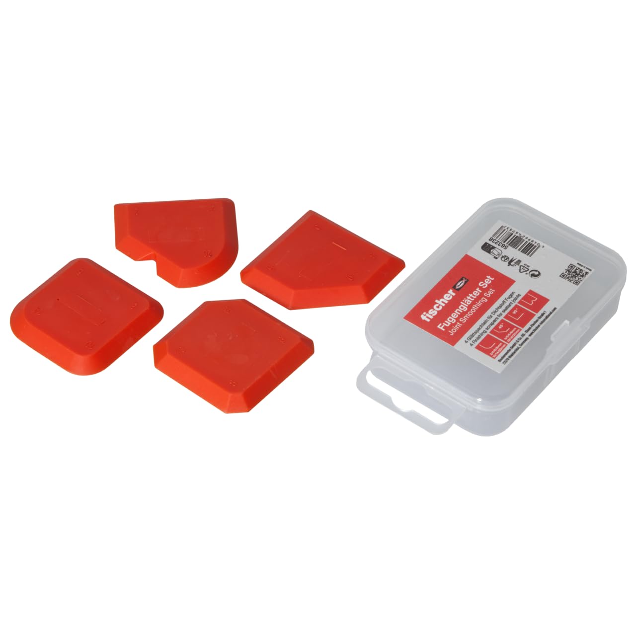 Fischer Set Spatole per Silicone per una Applicazione e Stesura Elegante e Professionale, 563238