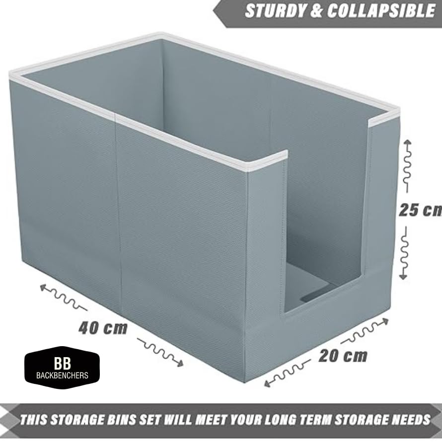 Image of Clothes Organizer Non-Woven Fabric for Wardrobe /Foldable Cupboard Storage Boxes /Rectangular Almirah Organizers for Shirts /Pants /T-Shirts /Dress /Jeans (SHIRT COVER 002)