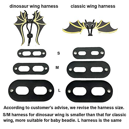 Adoggygo bearded dragon lizard leash harness - 3 size pack dinosaur wing lizard harness leash for bearded dragon lizard reptiles 6 Adoggygo bearded dragon lizard leash harness - 3 size pack dinosaur wing lizard harness leash for bearded dragon lizard reptiles - image 7