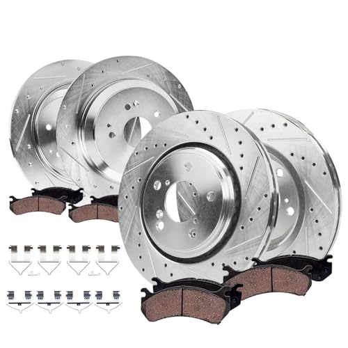 Detroit Axle - 8pc Brake Kit for Acura 2014-16 MDX