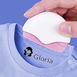💕【No es necesario planchar ni coser】Dígale adiós a la forma problemática de planchar y coser etiquetas, el marcado de ropa se puede hacer fácilmente con solo un toque, se puede lavar con agua o limpiar en seco. Fácil de usar, no es necesario agregar tinta y la tinta nunca se desvanecerá.
