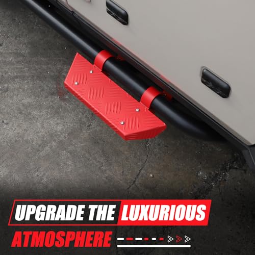 Estribos para INEOS Grenadier 2020-2024, acero carbono rojo miniatura 2