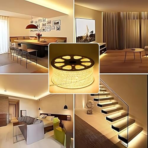 Image of Errol 5M 2835 LED Strip Light 120 LEDs /m Ceiling Decor Rope Light,Warmwhite