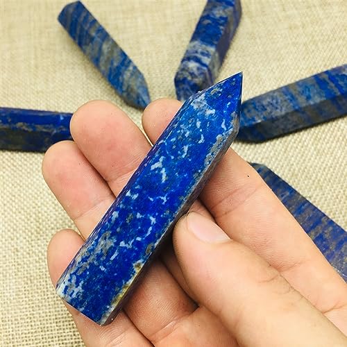 6-7cm Lapis Lapis Crystal Column, Lapis Lapis Single tip six prisms Put Ornaments