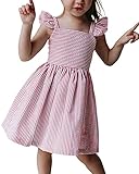 Saodimallsu Summer Clothes Kids Vacation Sundresses for Toddler Spaghetti Straps Spring Outfit for G