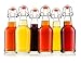 Bellemain Swing Top Grolsch Glass Bottles 16oz - CLEAR - For Brewing Kombucha Kefir Beer (6)