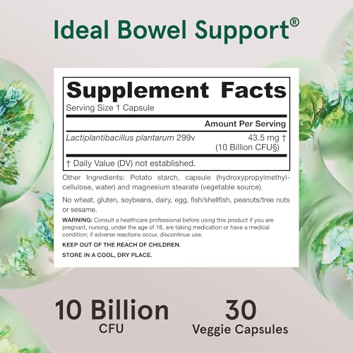 Jarrow Ideal Bowel Support, Probiotic 10 Billion CFU, 30 Capsules - image 6