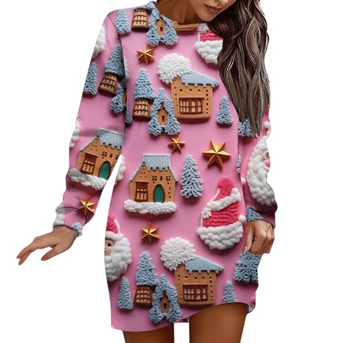 Robe décontractée à manches longues idéale pour les fêtes de fin d'année