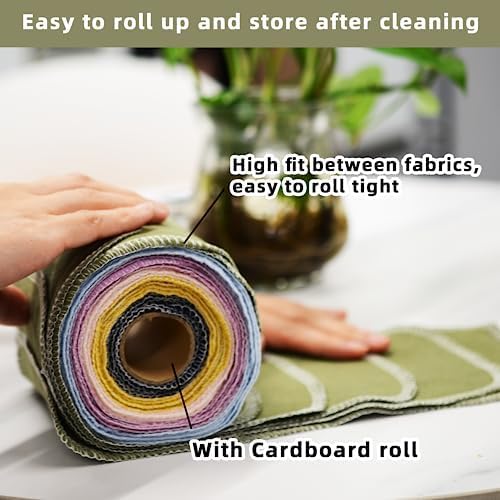 Miniatura 4 de Simnice Paño de papel higiénico reutilizable, paquete de 60 toallas de bidé, rollos reutilizables, toallitas de papel higiénico lavables, toallas de