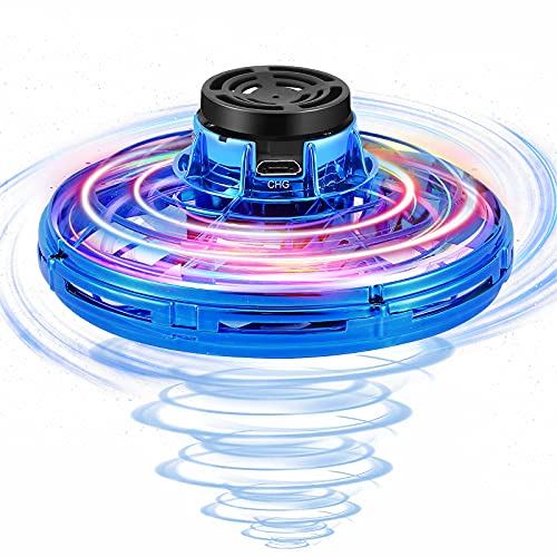 Tynctway Hand Drone with 360Â°Rotation Flying Spinner with LED Light Mini Drone for Kids Adults Motion Sensor Small UFO Flying Ball Cool Toys for Boys Girls Flying Toys for Gift Outdoor Indoor Blue