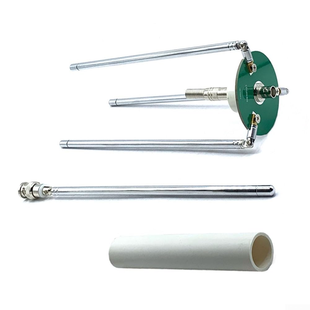 Antenna ricetrasmettitore FM, antenna telescopica per piano di terra, amplificazione radio BNC Q9 HAM per uso ricetrasmettitore di frequenza 65 375MHz