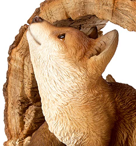 Renard ludique résine : statuette résistante extérieur - 4