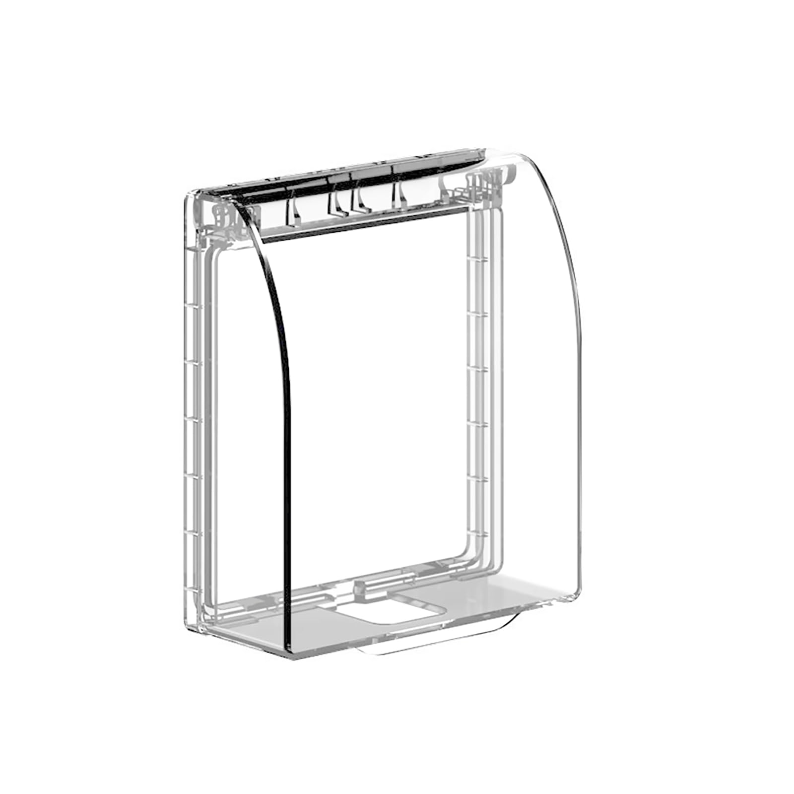 Waterproof Switch Cover, 4.5 Height, Bathroom Socket Protector, Safety Socket Protector, Toggle Switch, Wall Switch Socket Front Panel Box (Transparent)