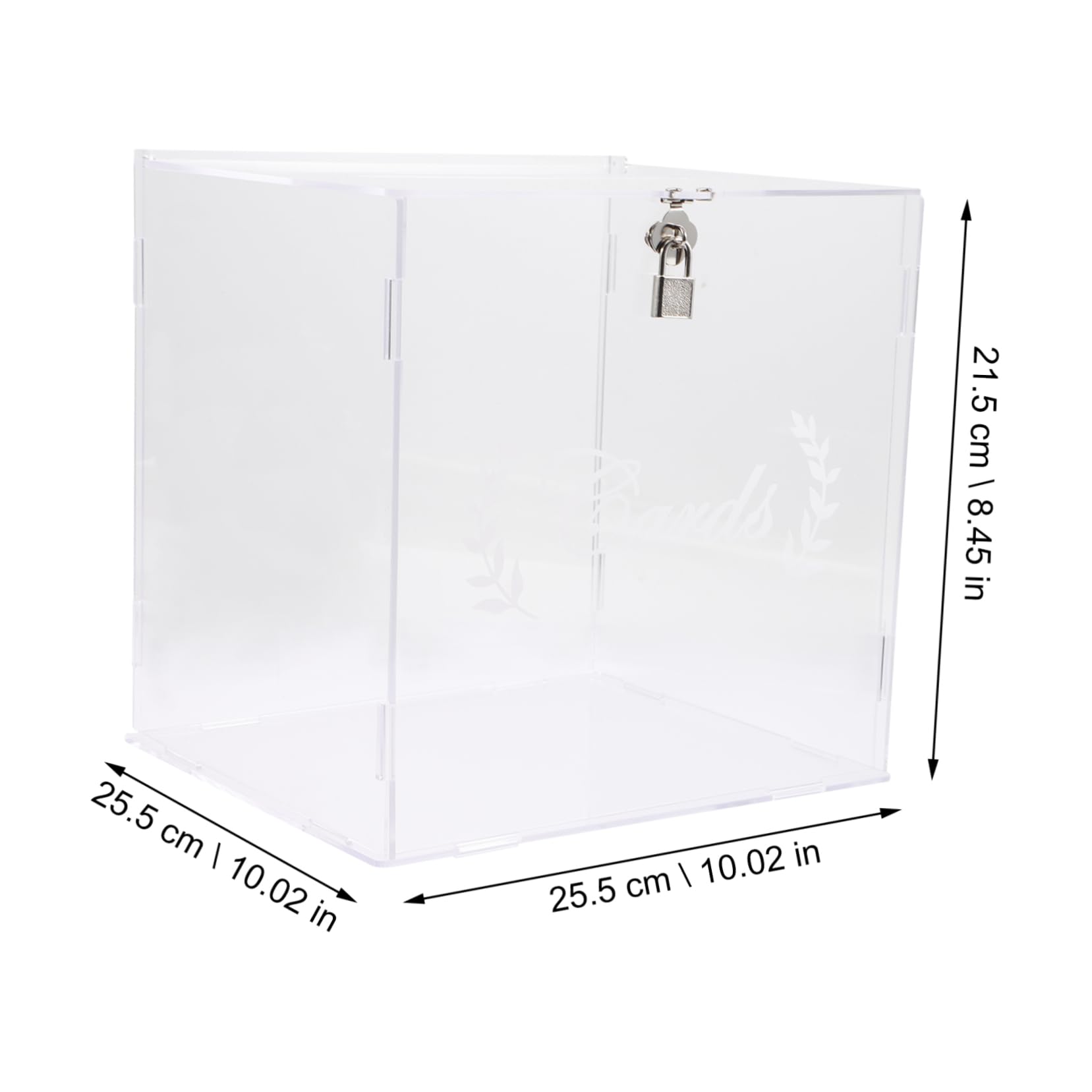 Homoyoyo Acrylic Letter Box for Wedding Elegant Card Box for Reception for Bridal Shower Party Supplies