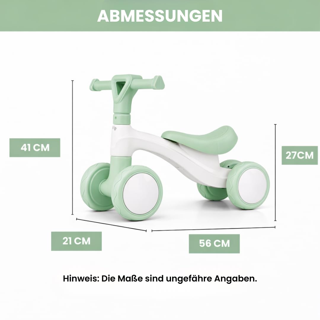 Edibaby, Kinder Laufrad ab 1 Jahr, Spielzeug für 12–24 Monate, Baby Lauflernrad für Jungen und Mädchen, Geschenkidee zum 1. Geburtstag