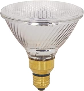 Satco S2334 39 Watt (45 Watt) 530 Lumens PAR38 Halogen Flood 30 Degrees Clear Light Bulb, Dimmable