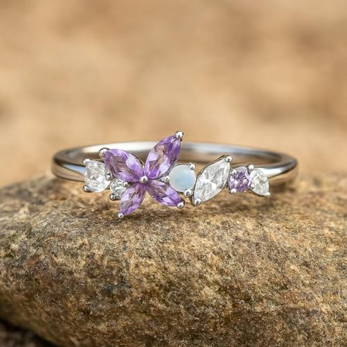 Image of Zarkan Silver 925 Hallmark Butterfly Rings