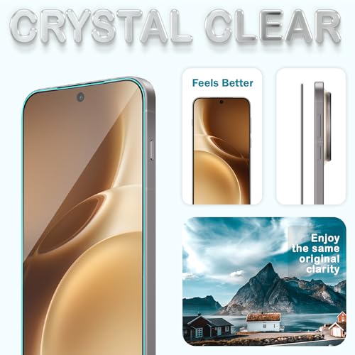 Image of FIRST MART Tempered Glass for Vivo X300 Pro With Installation Kit | Military-Grade Gorilla Screen Protector and Cable Guard | Edge to Edge Coverage | Black