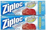 Ziploc Freezer Bags, Pint Size - 20 ct - 2 pk