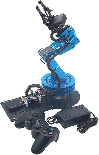 Miniatura 1 de Robot inteligente 6DOF - Brazo mecánico robot con servo digital y controlador de carga de 5.29oz (color montado, tamaño A)