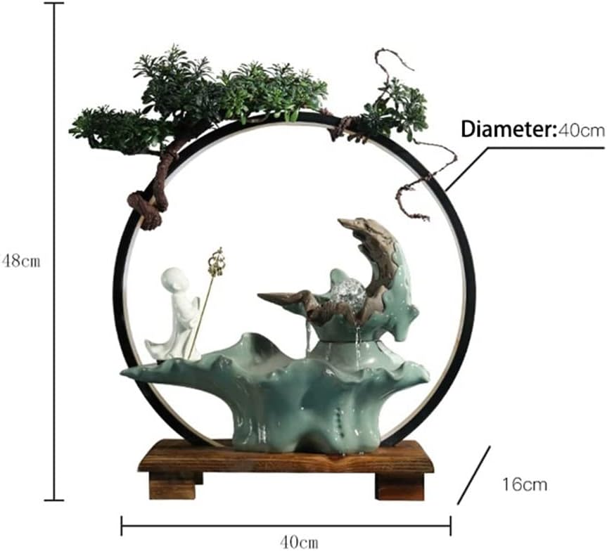 Living Room Office Waterfall Ornaments Flowing Water Ornaments Indoor Fountain Landscape Ornaments Crafts