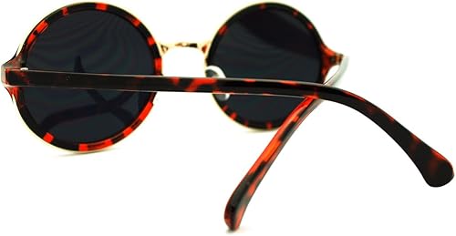 Miniatura 4 de Multicolor reflectante lente anteojos de sol Marco redondo de círculo clásico