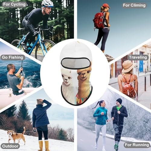 Balaclava de esquí, máscara facial completa con protección solar, capucha protectora contra el sol, gaiter de cuello enfriador para verano, para hombres y mujeres miniatura 6