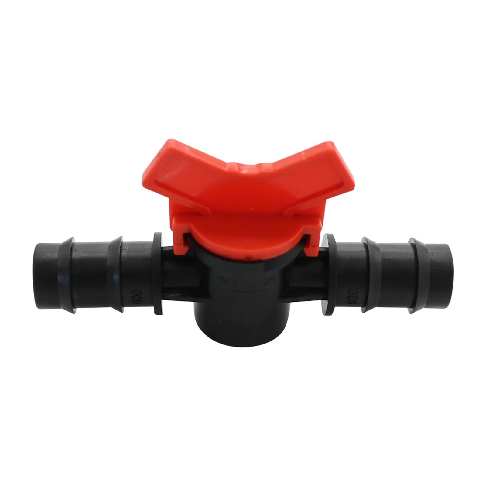 Valvola di controllo dei raccordi for tubi di irrigazione collegata con tubo flessibile da 16 mm, valvola di passaggio del tubo di gocciolamento, valvola di controllo del flusso dell'acqua agricola, 1