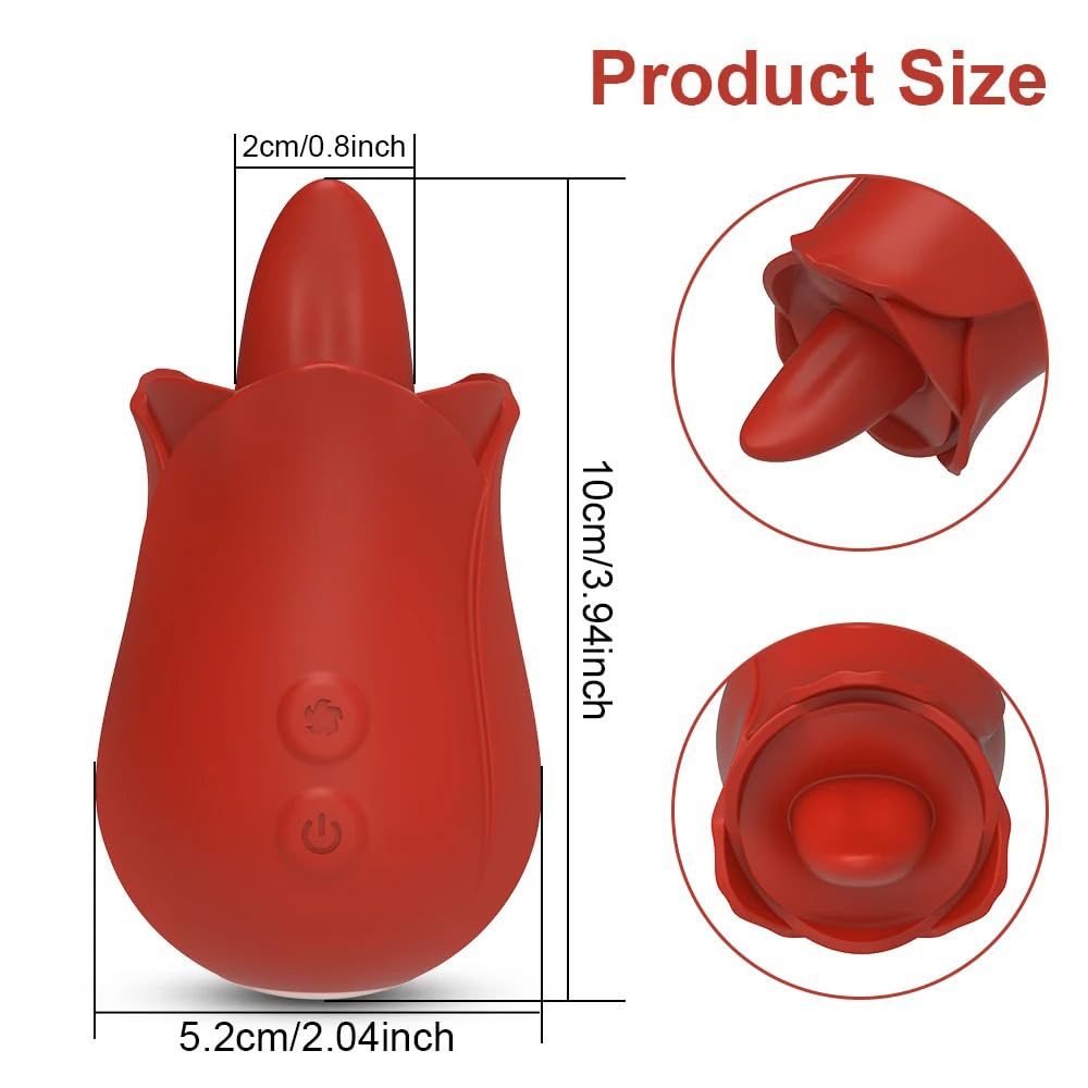 Vibratore carino a forma di fiore leccare la lingua vibratore per le donne capezzolo clitoride massaggio donne clitoride orgasmo merci giocattoli del sesso per adulti prodotti